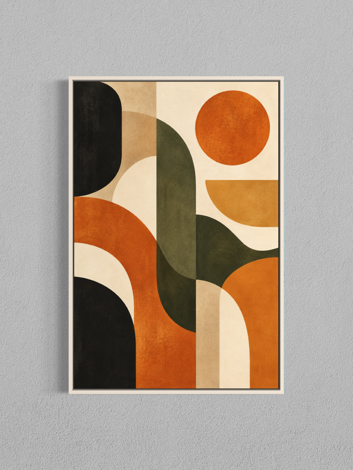 Équilibre rétro – Art abstrait géométrique