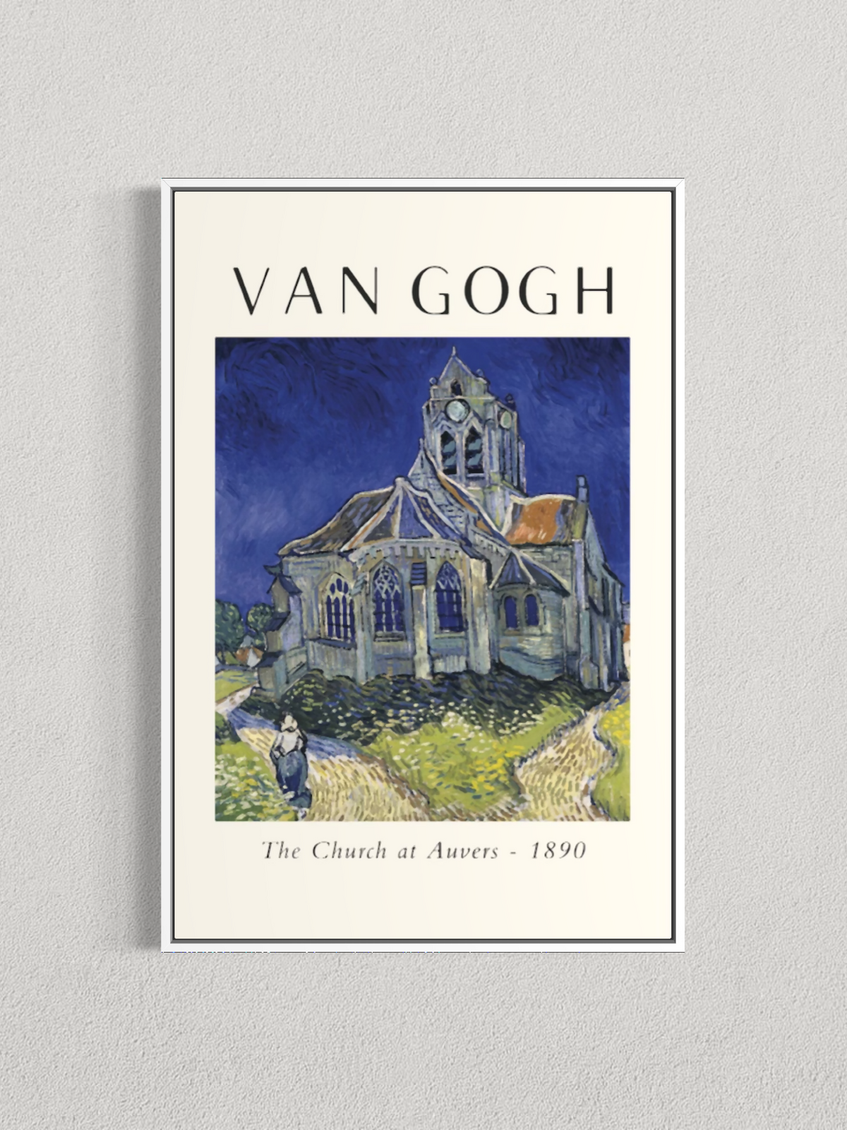 L’Église d’Auvers – Vincent van Gogh (1890)