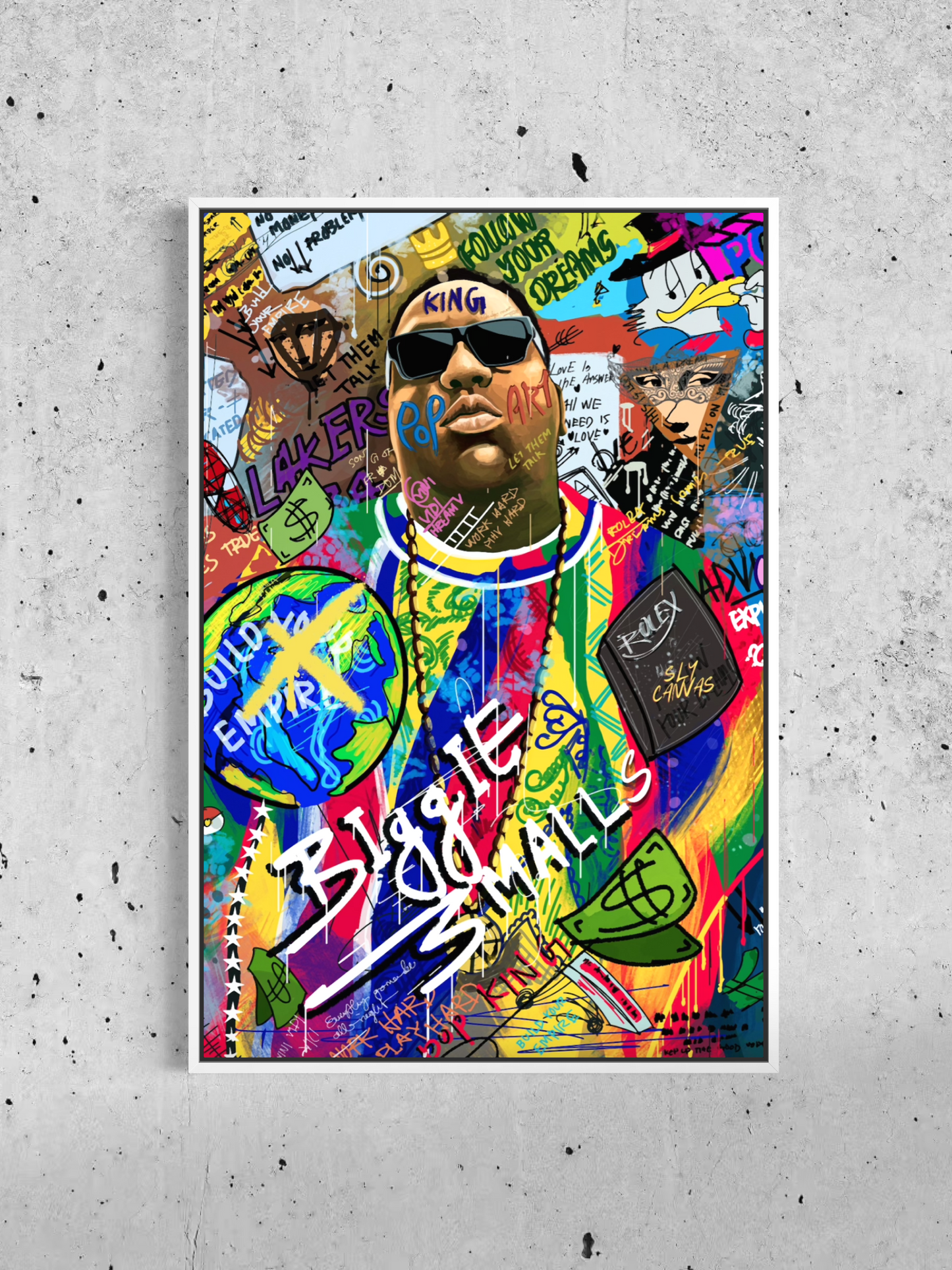 Légende du rap des années 90 – Toile Street Art & Graffiti