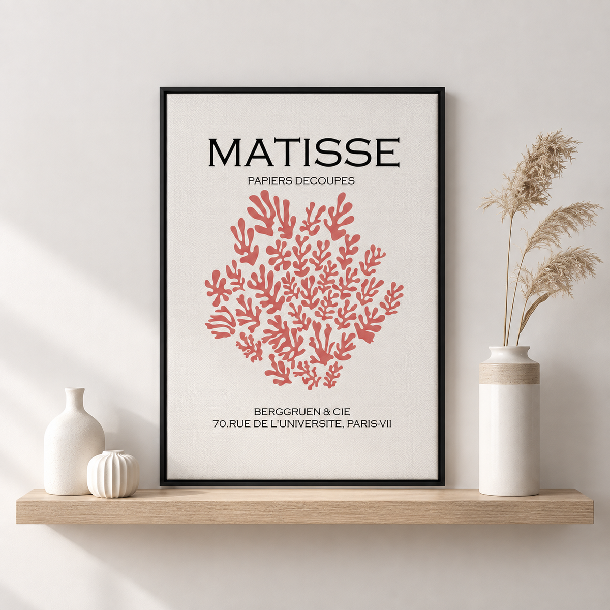 Matisse – Papiers Découpés Roses, Affiche Vintage