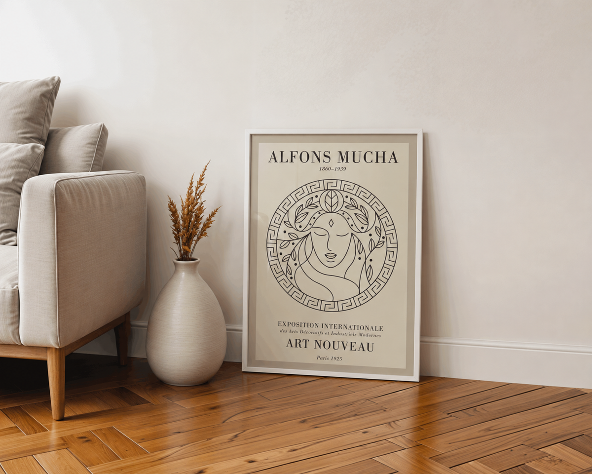 Affiche Art Nouveau – Hommage à Alphonse Mucha