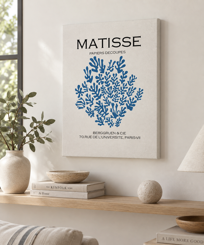 Matisse – Papiers Découpés Bleus, Affiche Vintage