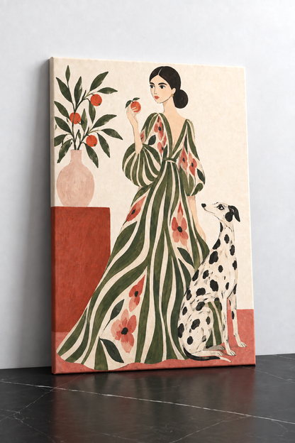 Élégance aux Agrumes – Toile Décorative