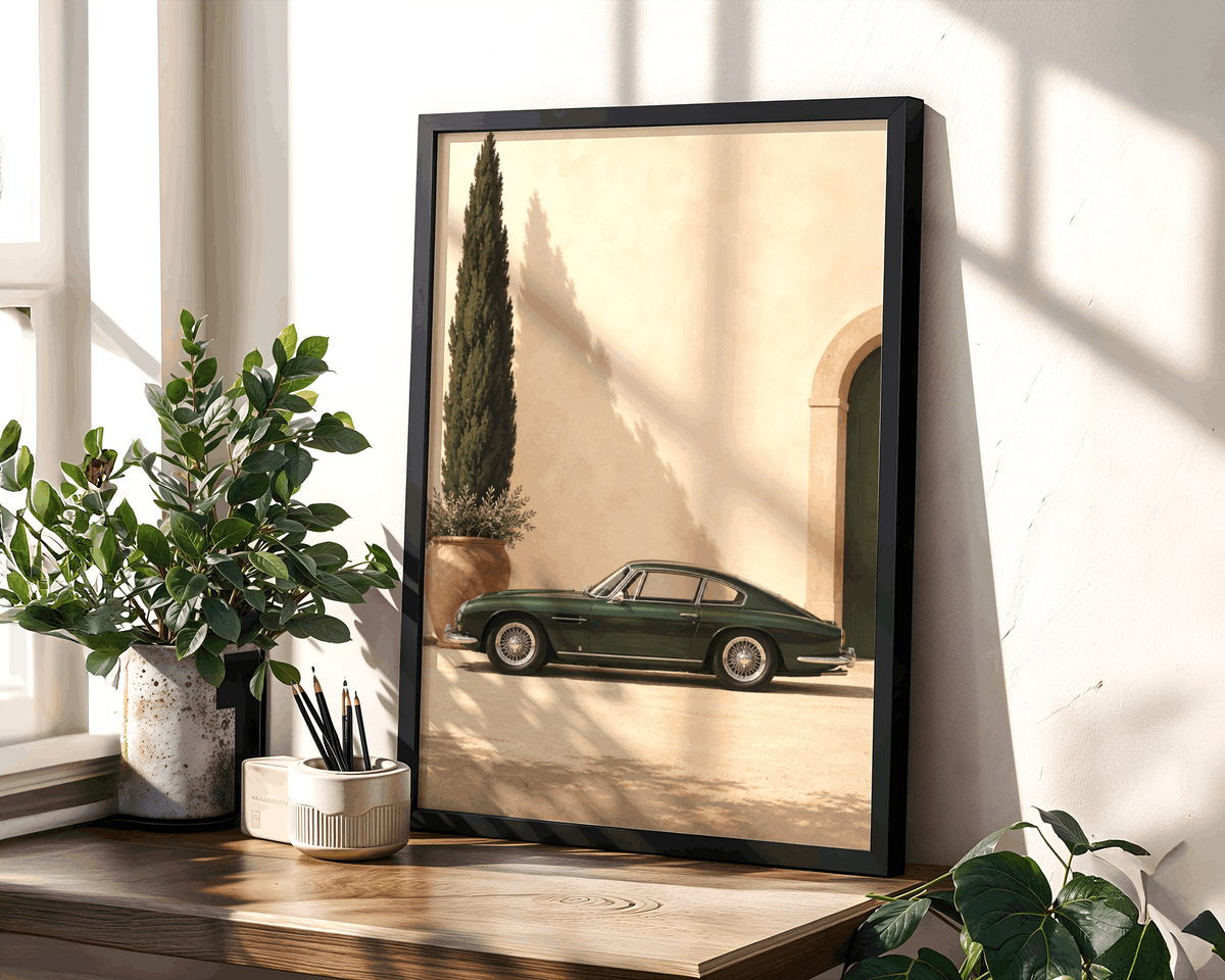 Élégance Classique – Voiture Vintage Méditerranéenne