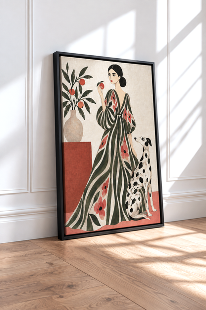 Élégance aux Agrumes – Toile Décorative