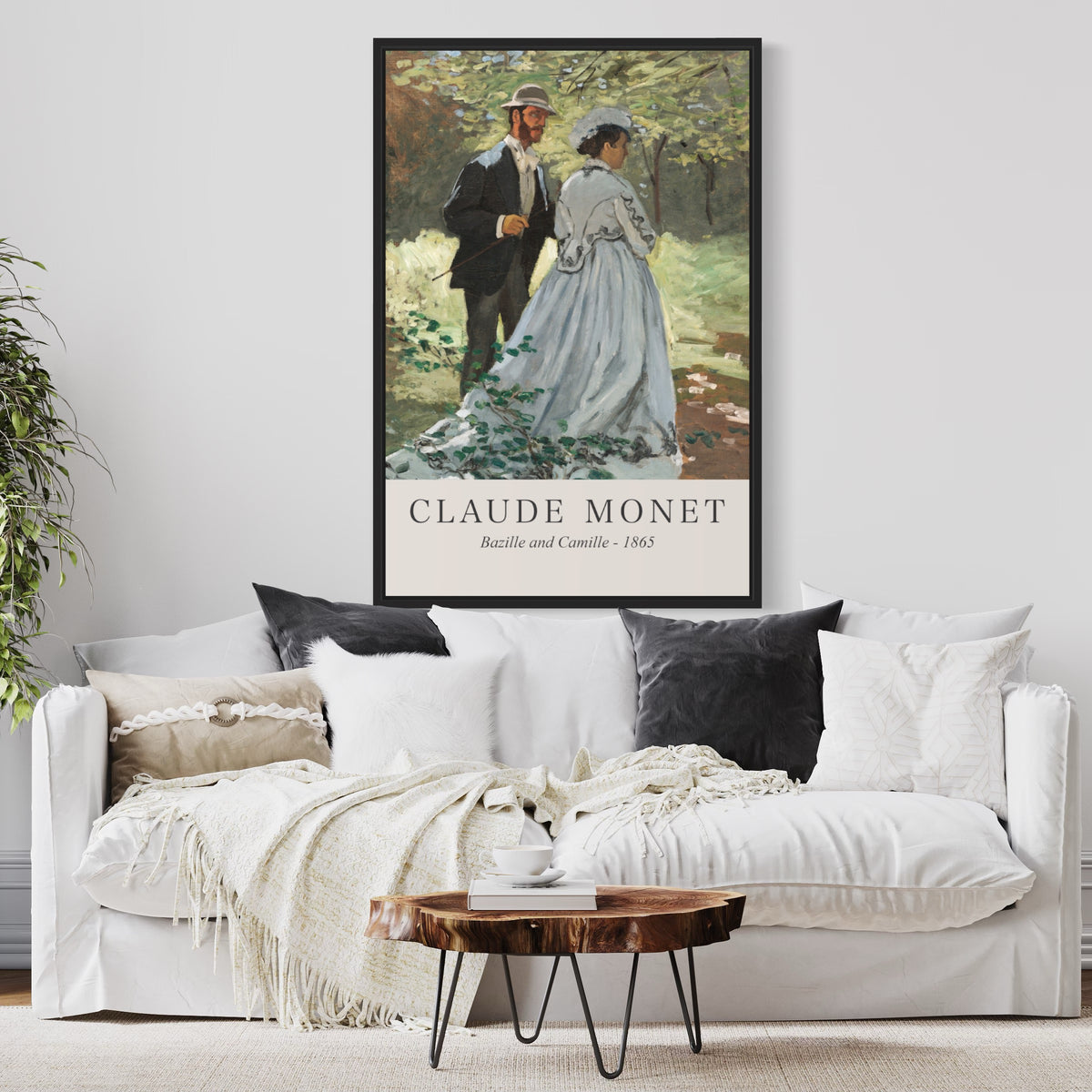 Bazille et Camille – Claude Monet (1865)
