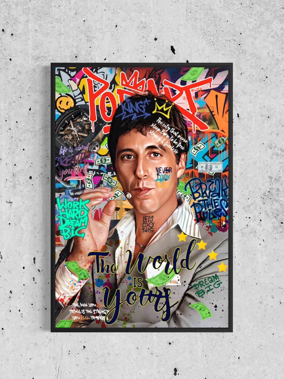 Légende du cinéma des années 80 – Toile Pop Art & Street Art