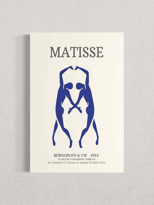 Matisse – Silhouettes Bleues, Affiche Vintage