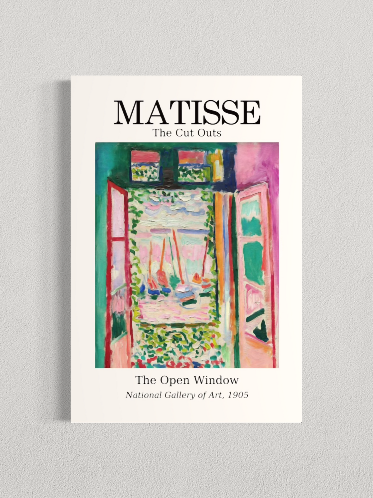 Matisse – La Fenêtre ouverte à Collioure, Affiche Vintage