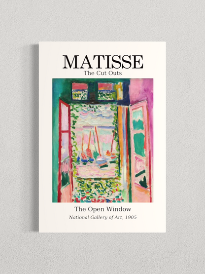 Matisse – La Fenêtre ouverte à Collioure, Affiche Vintage