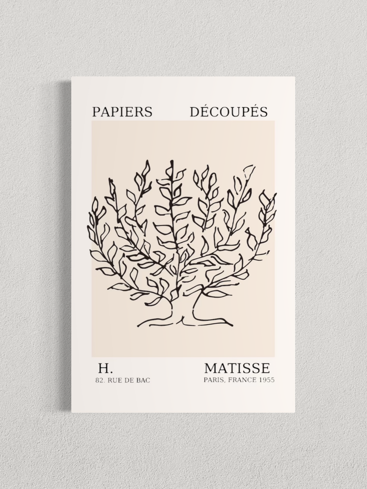 Matisse – Arbre Botanique, Affiche Minimaliste