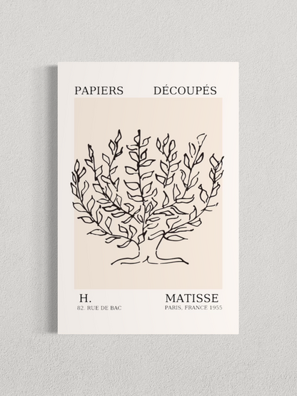Matisse – Arbre Botanique, Affiche Minimaliste