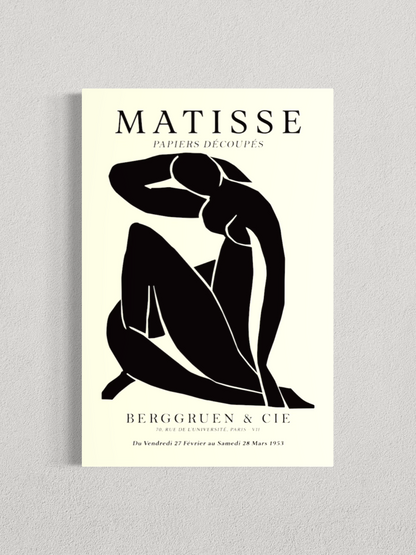 Matisse – Silhouette Noire, Affiche Vintage