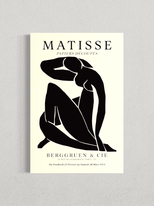 Matisse – Silhouette Noire, Affiche Vintage