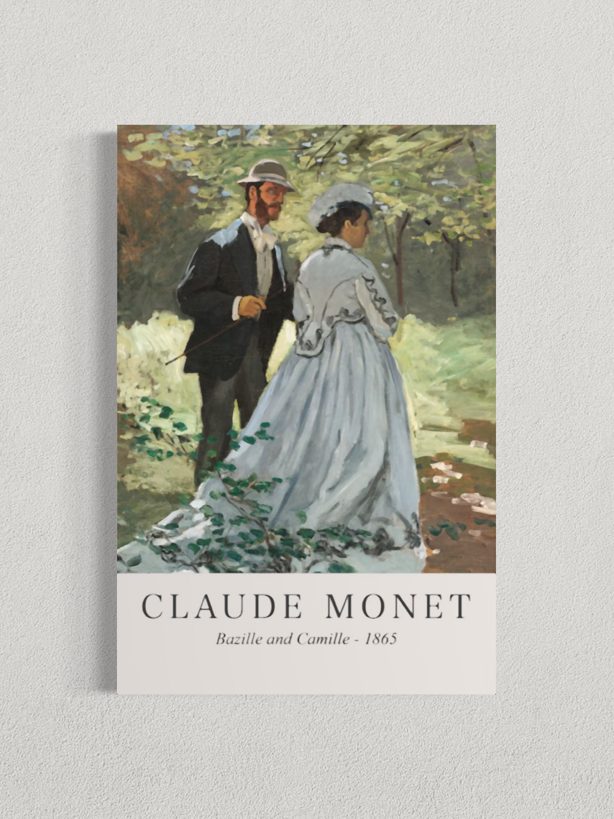 Bazille et Camille – Claude Monet (1865)