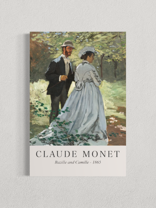 Bazille et Camille – Claude Monet (1865)