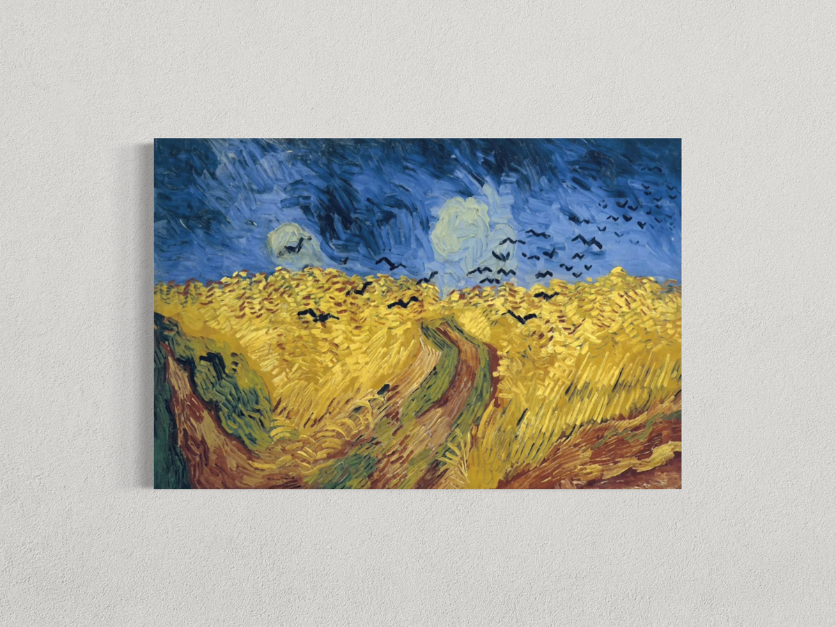Champ de blé aux corbeaux – Vincent van Gogh)