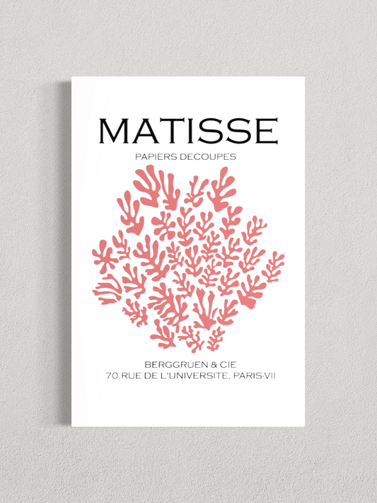 Matisse – Papiers Découpés Roses, Affiche Vintage