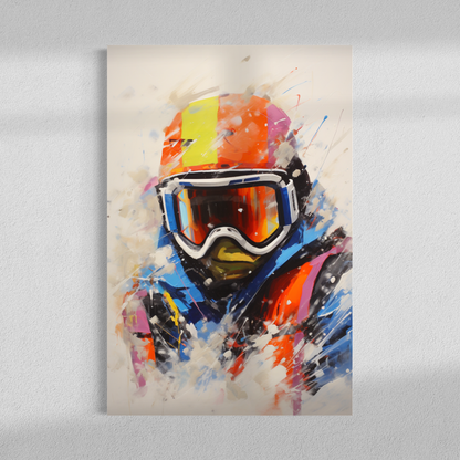 Retro Ski man