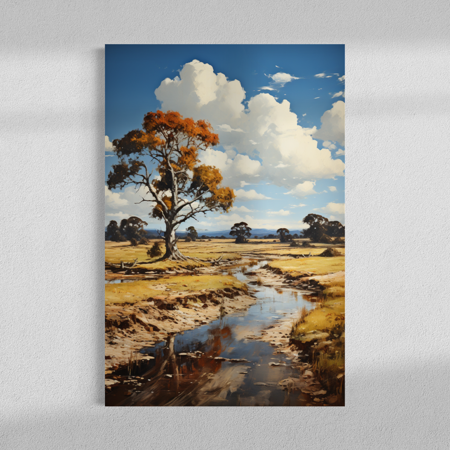 Blue sky field