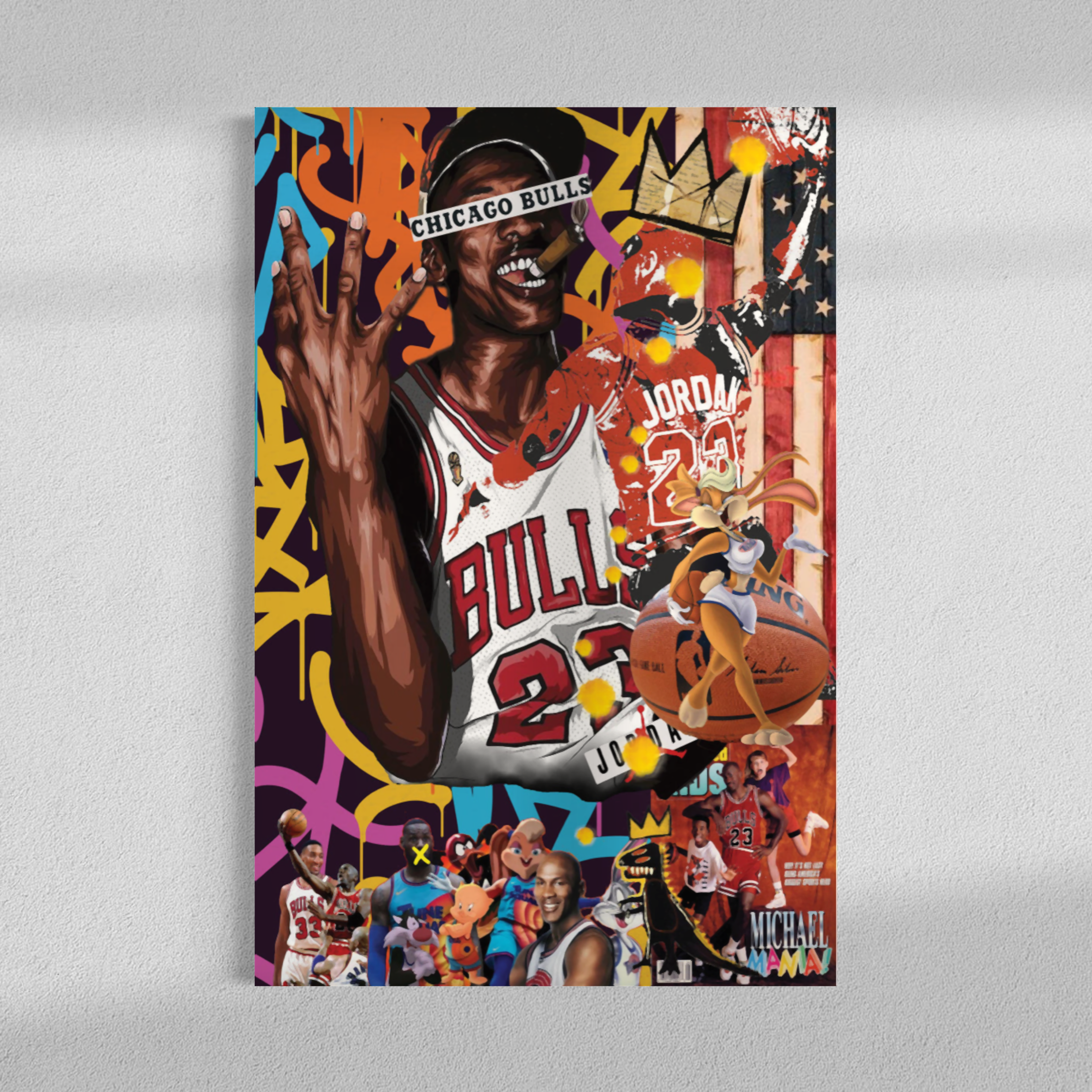 Jordan Chicago Bulls, background 01