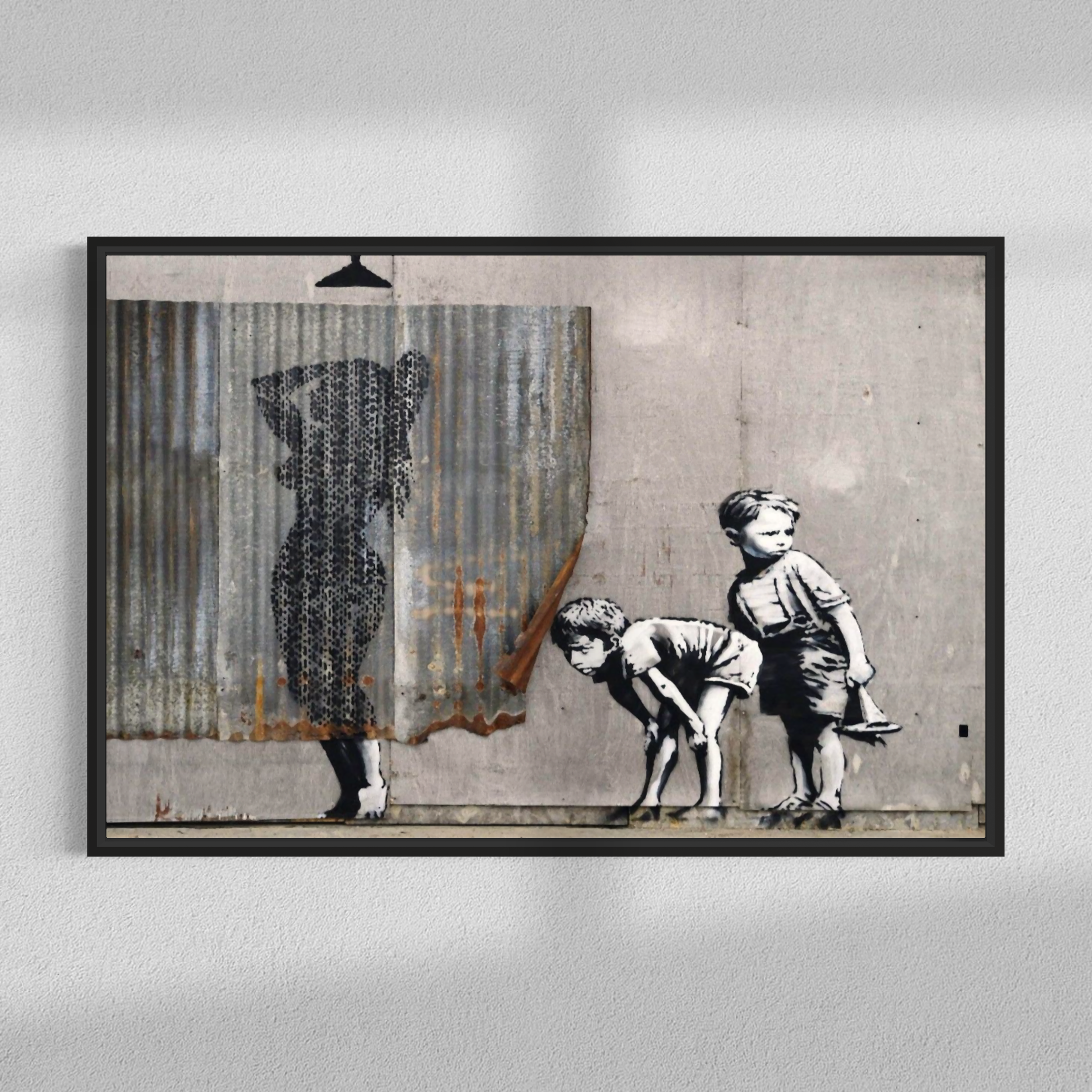 Lady shower, Banksy
