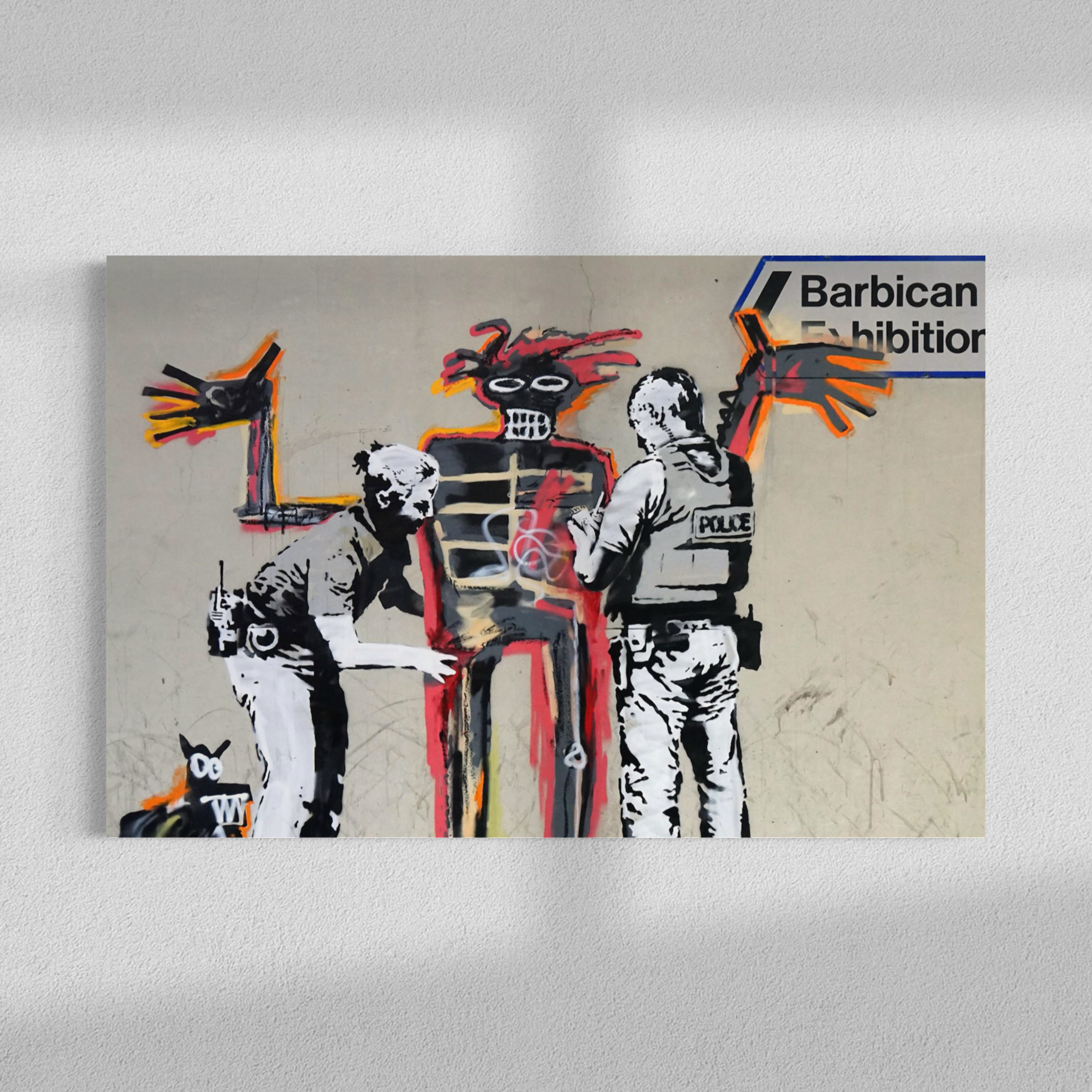 Basquiat tribute, Banksy