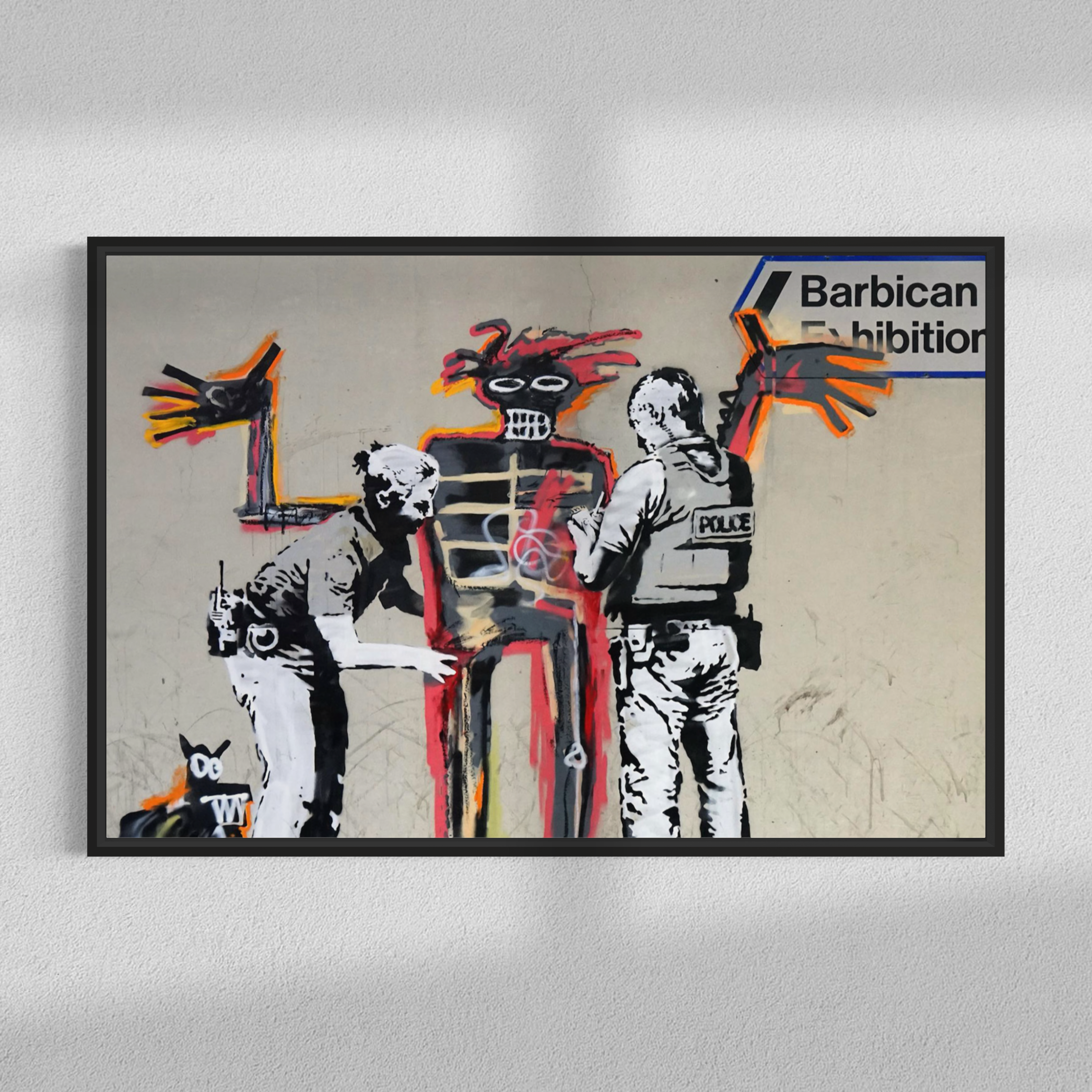 Basquiat tribute, Banksy
