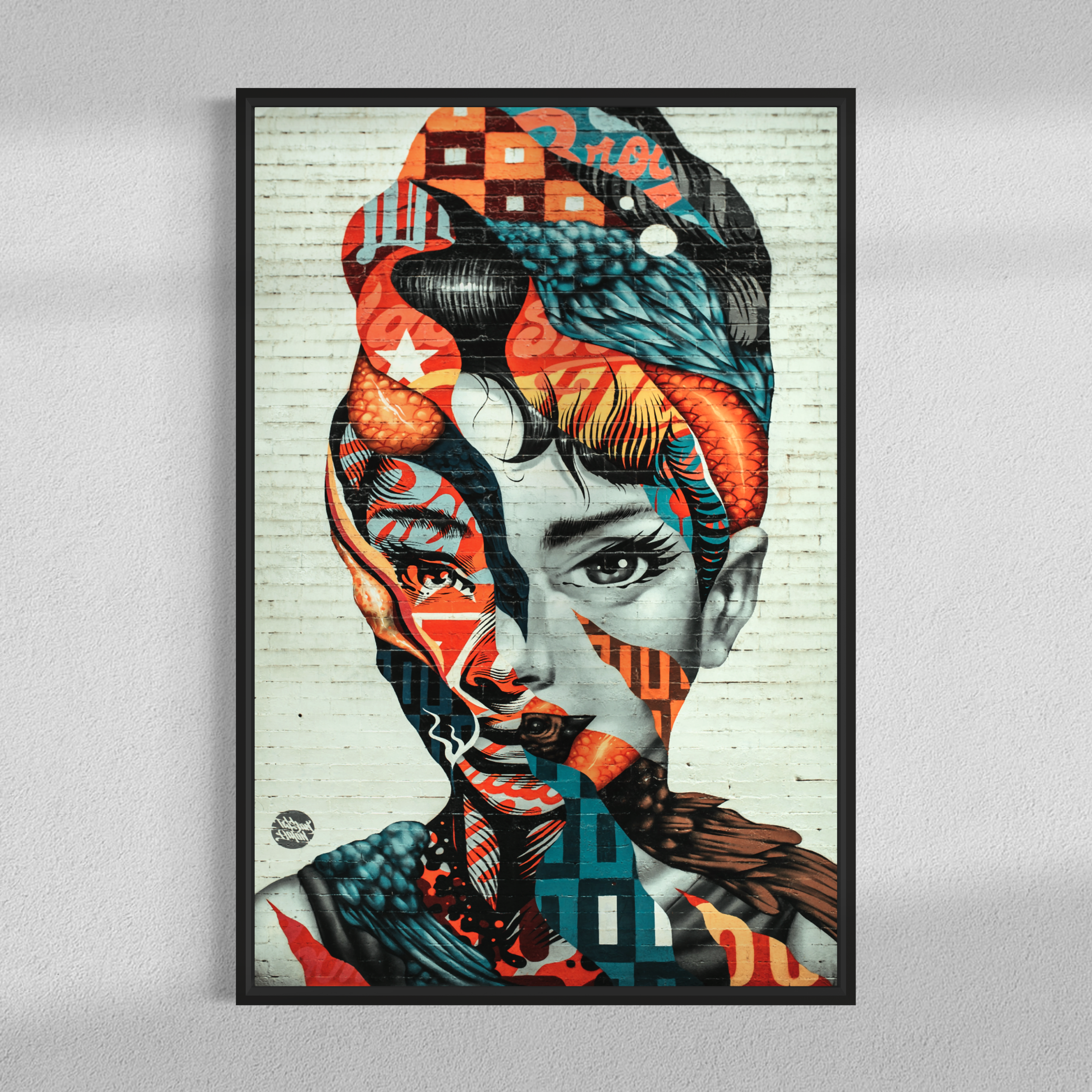 Audrey Hepburn mural