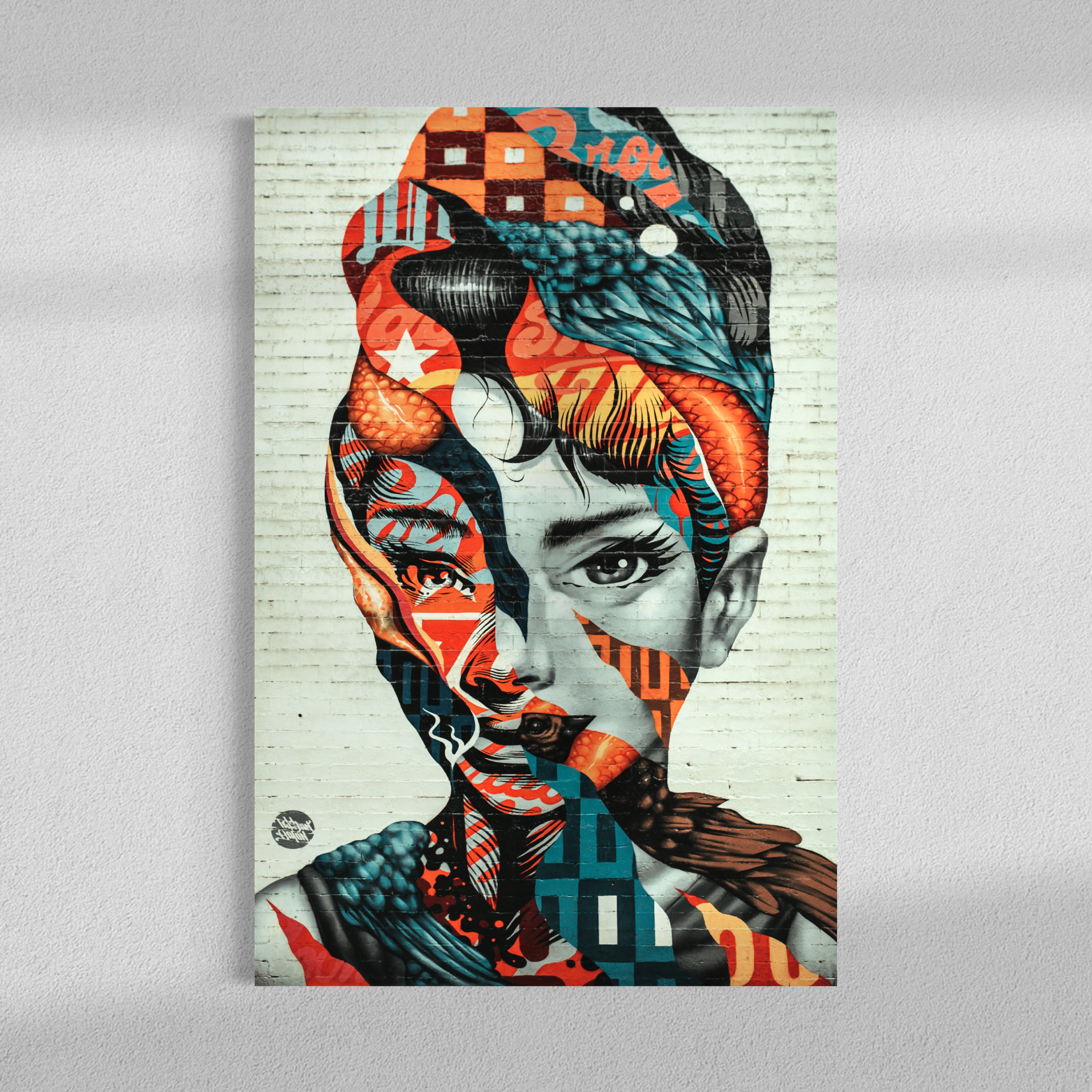 Audrey Hepburn mural