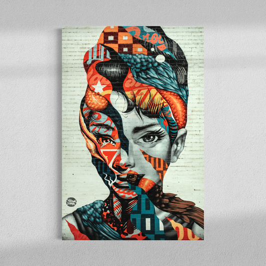 Audrey Hepburn mural