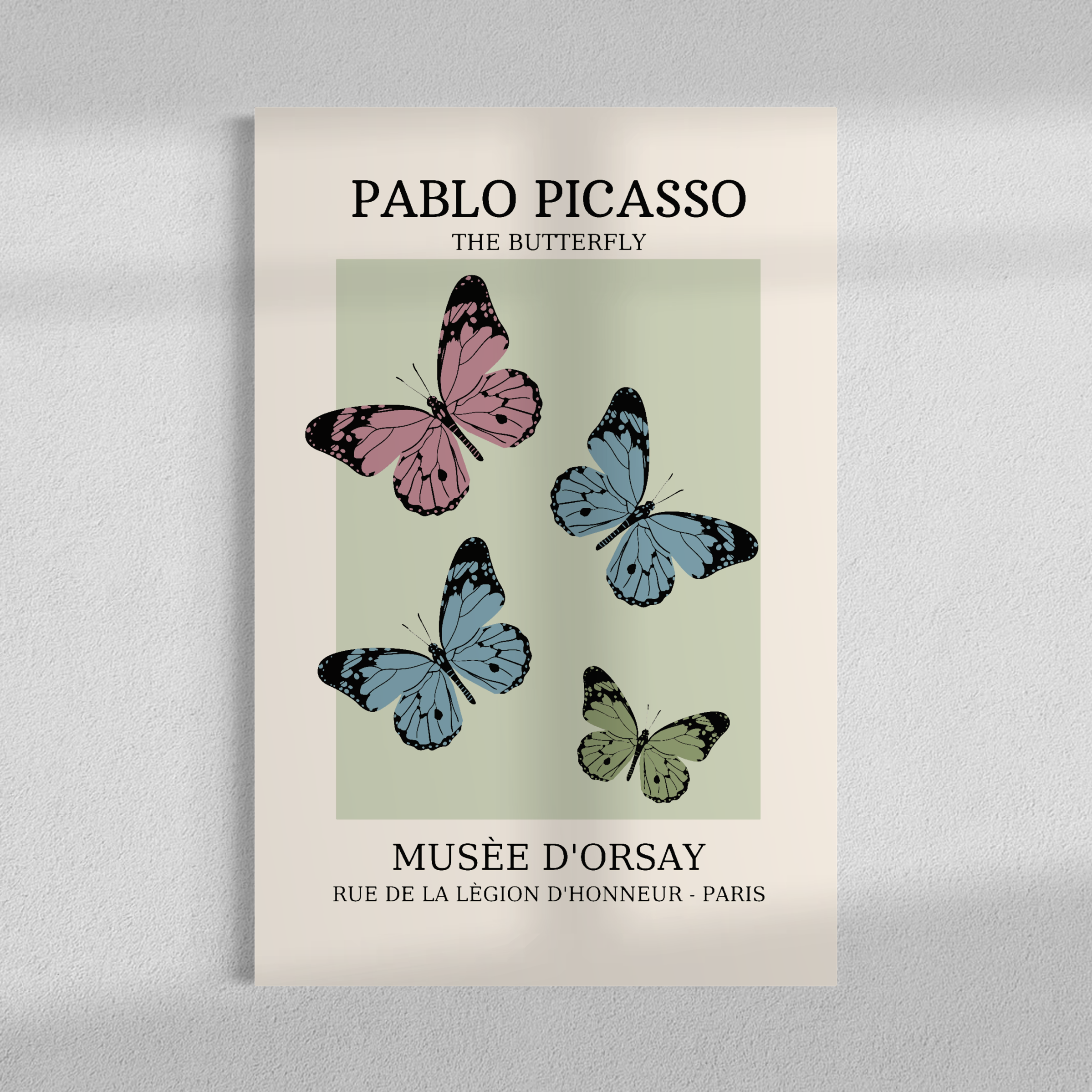 Butterfly illustration, Picasso