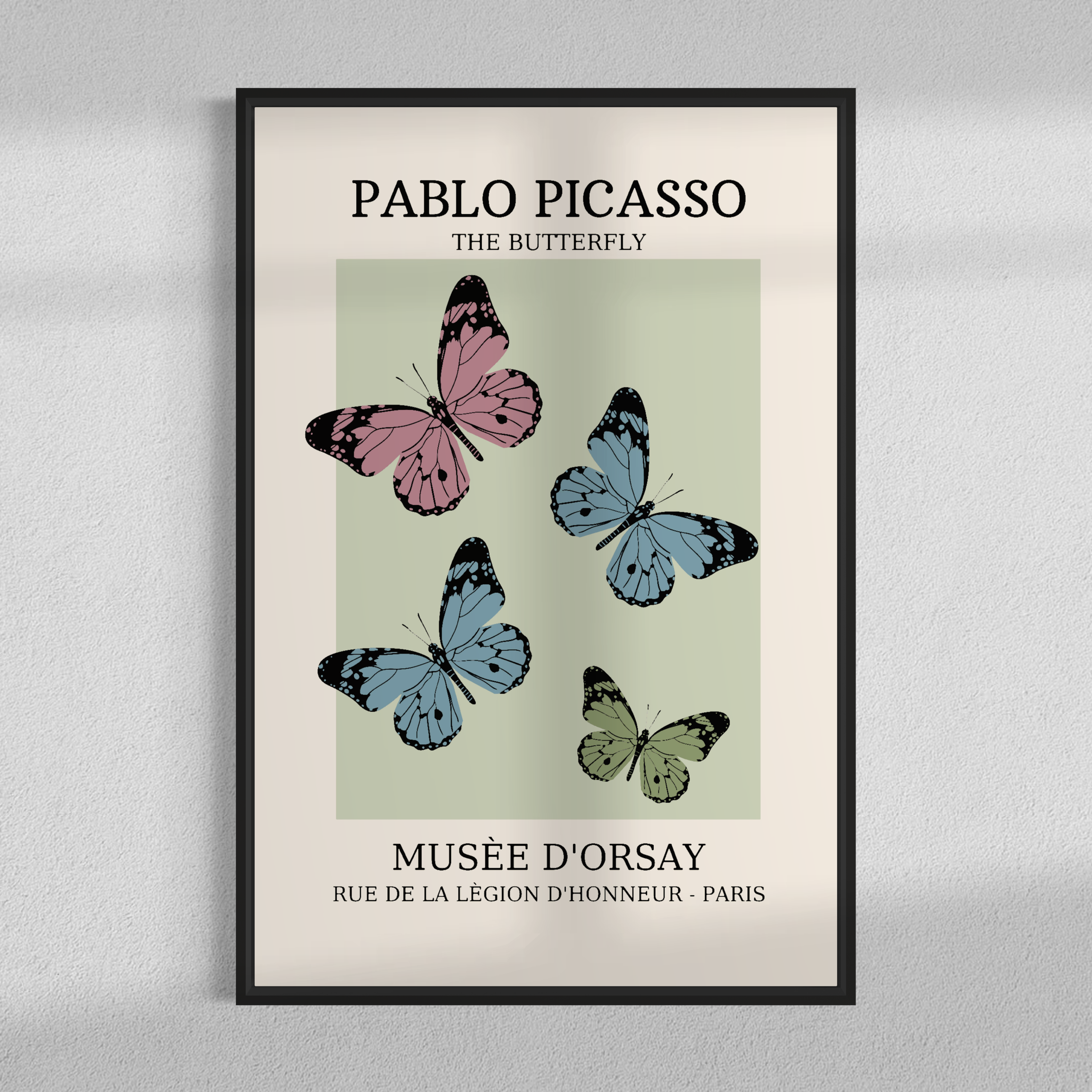 Butterfly illustration, Picasso