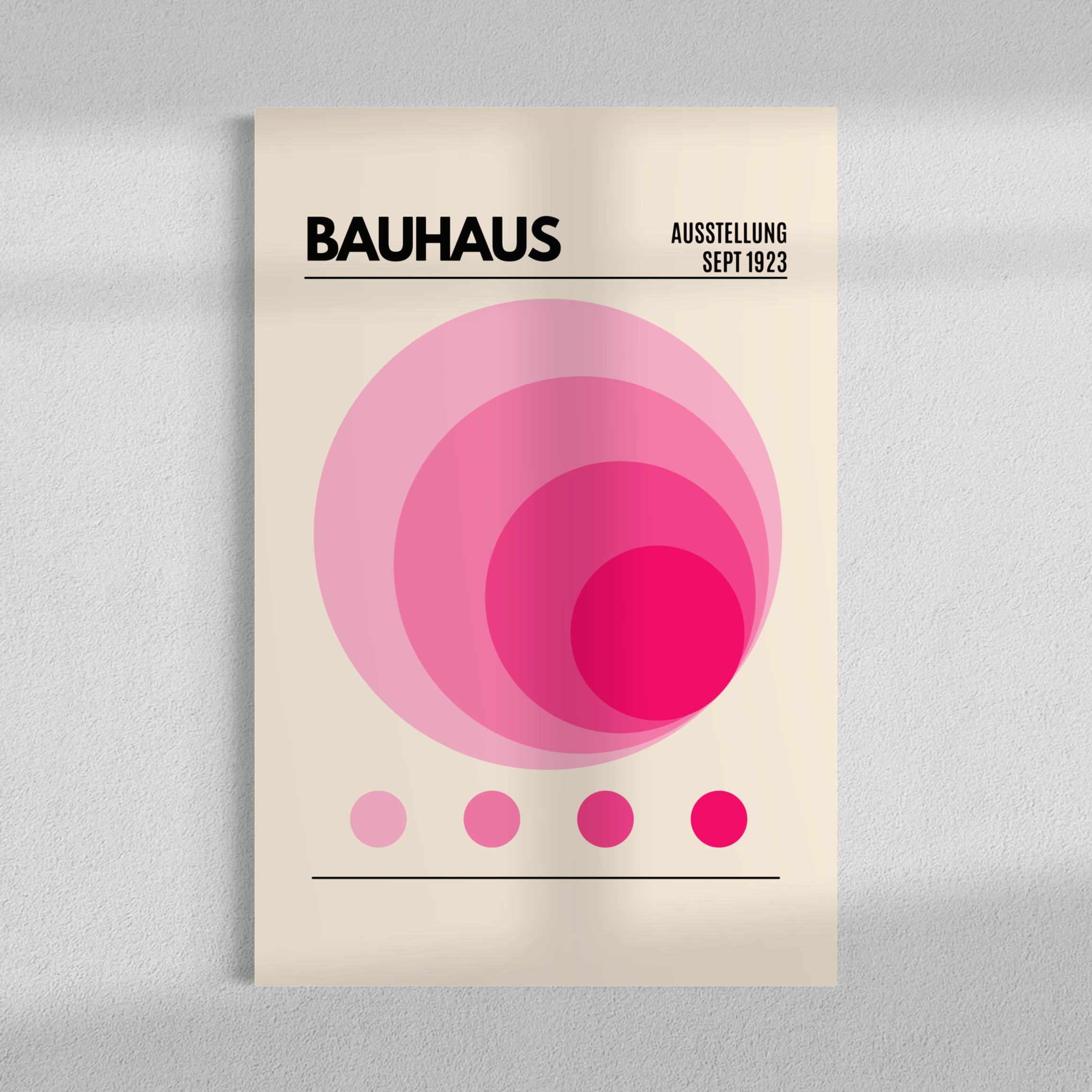 Bauhaus pink geometry