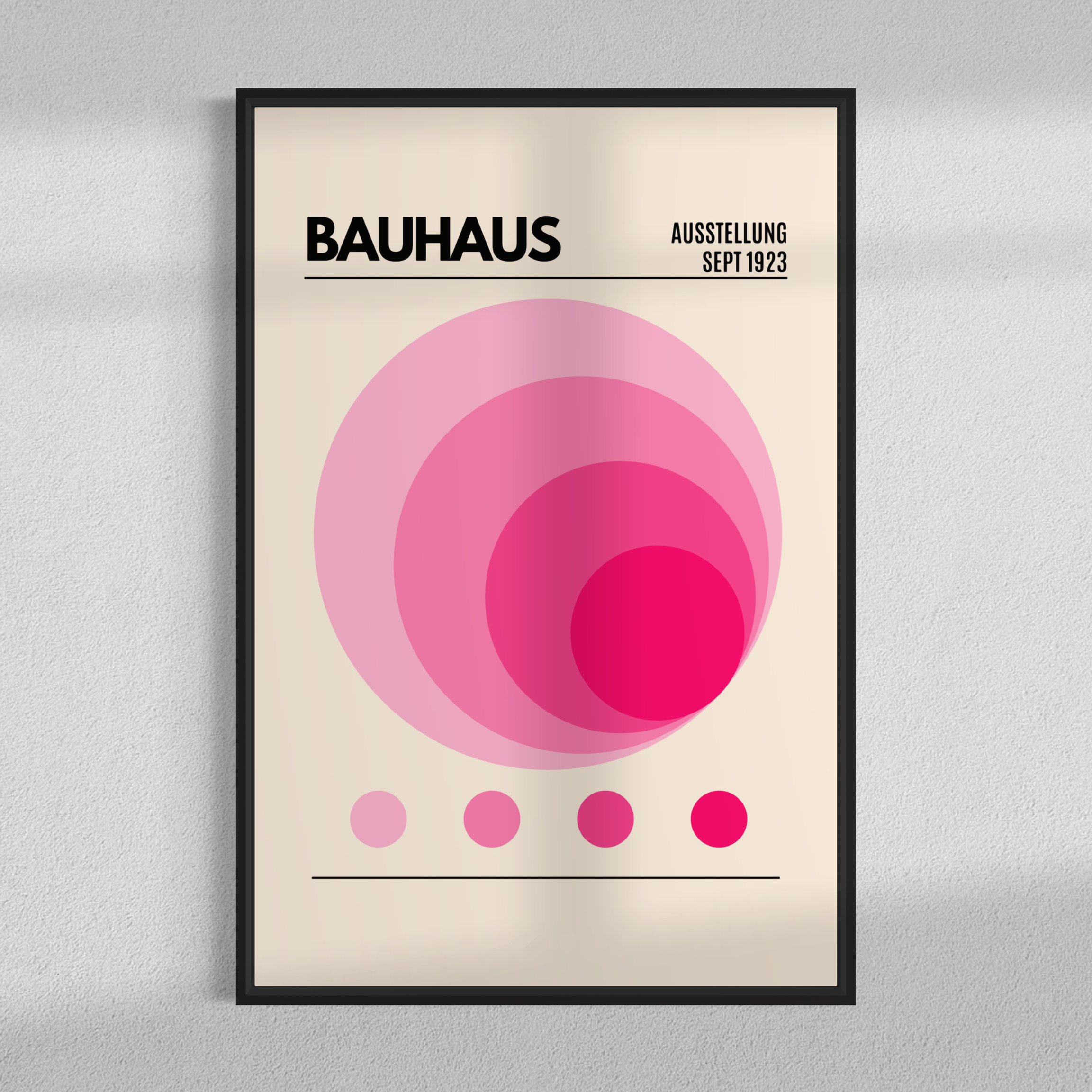 Bauhaus pink geometry