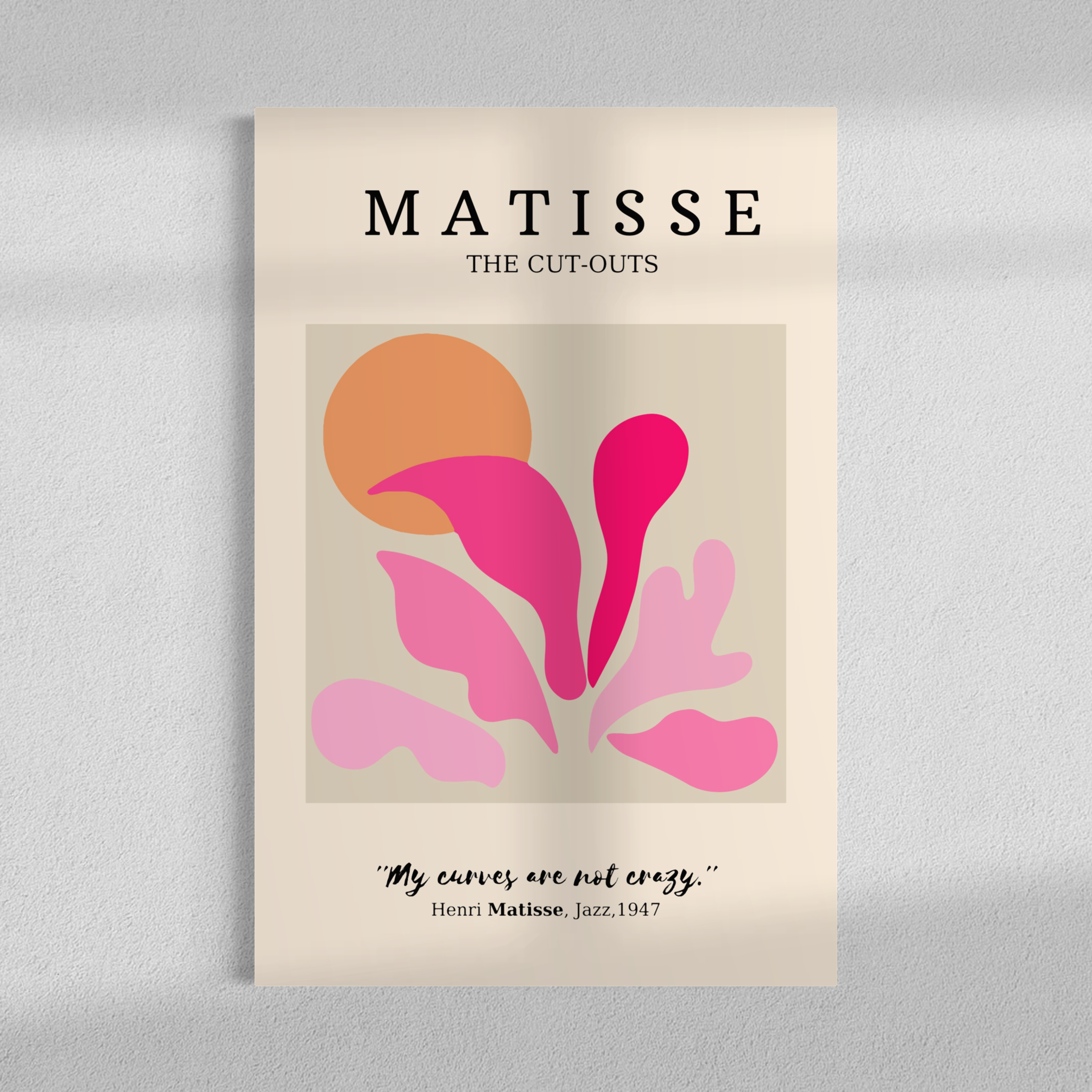 Pink Triptych, Set of 3 frames