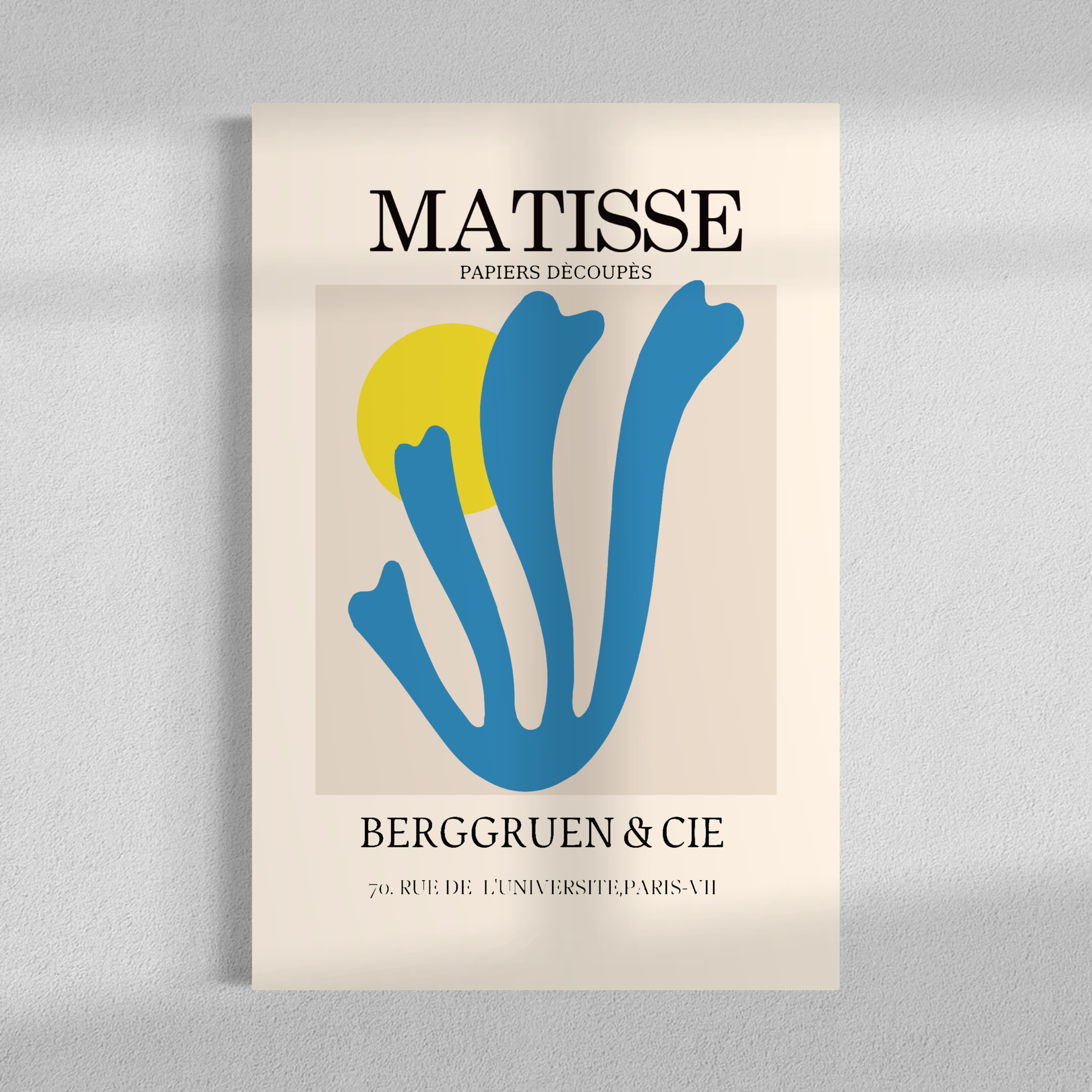 Blue Triptych, Set of 3 frames