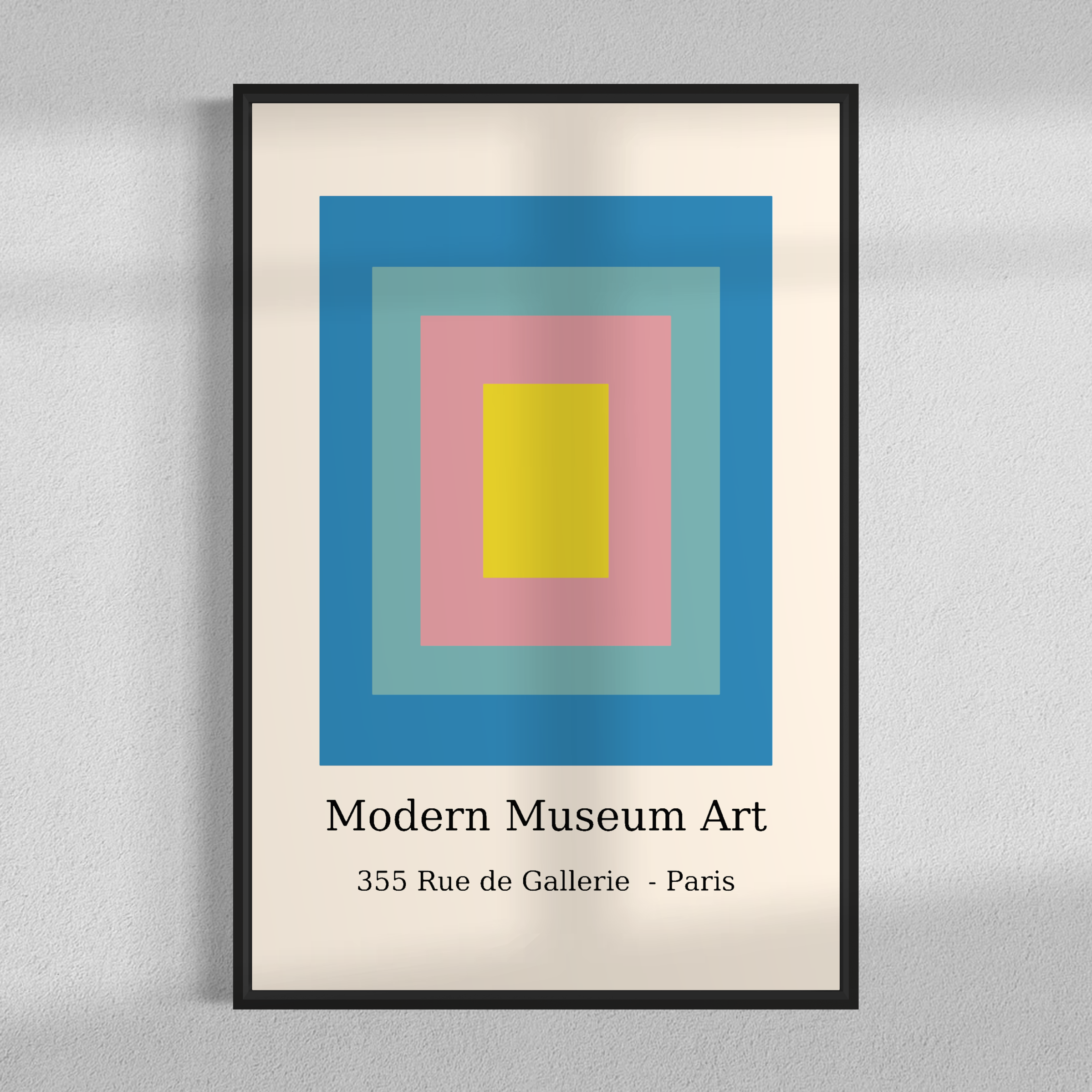 Blue Triptych, Set of 3 frames