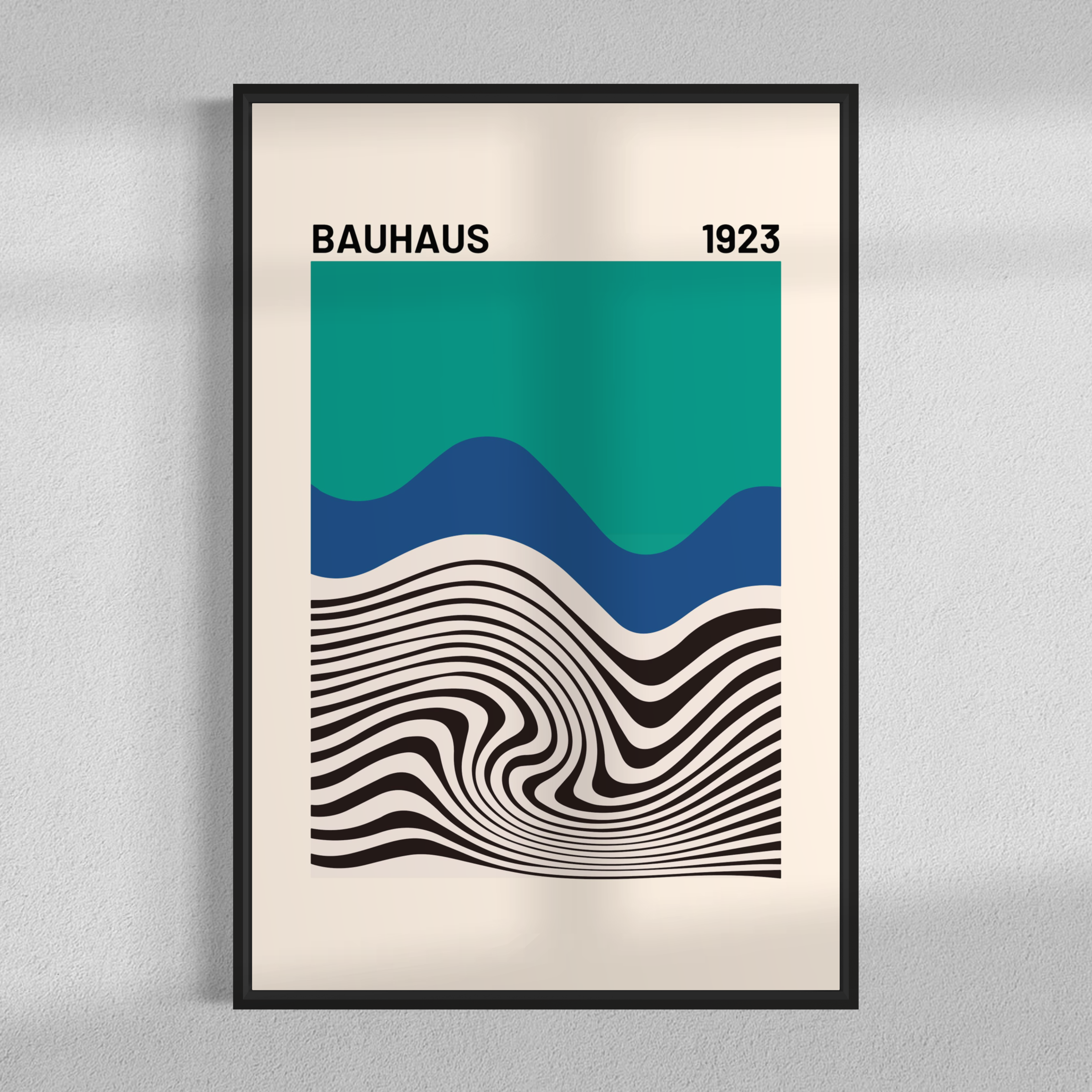 Blue strips Bauhaus