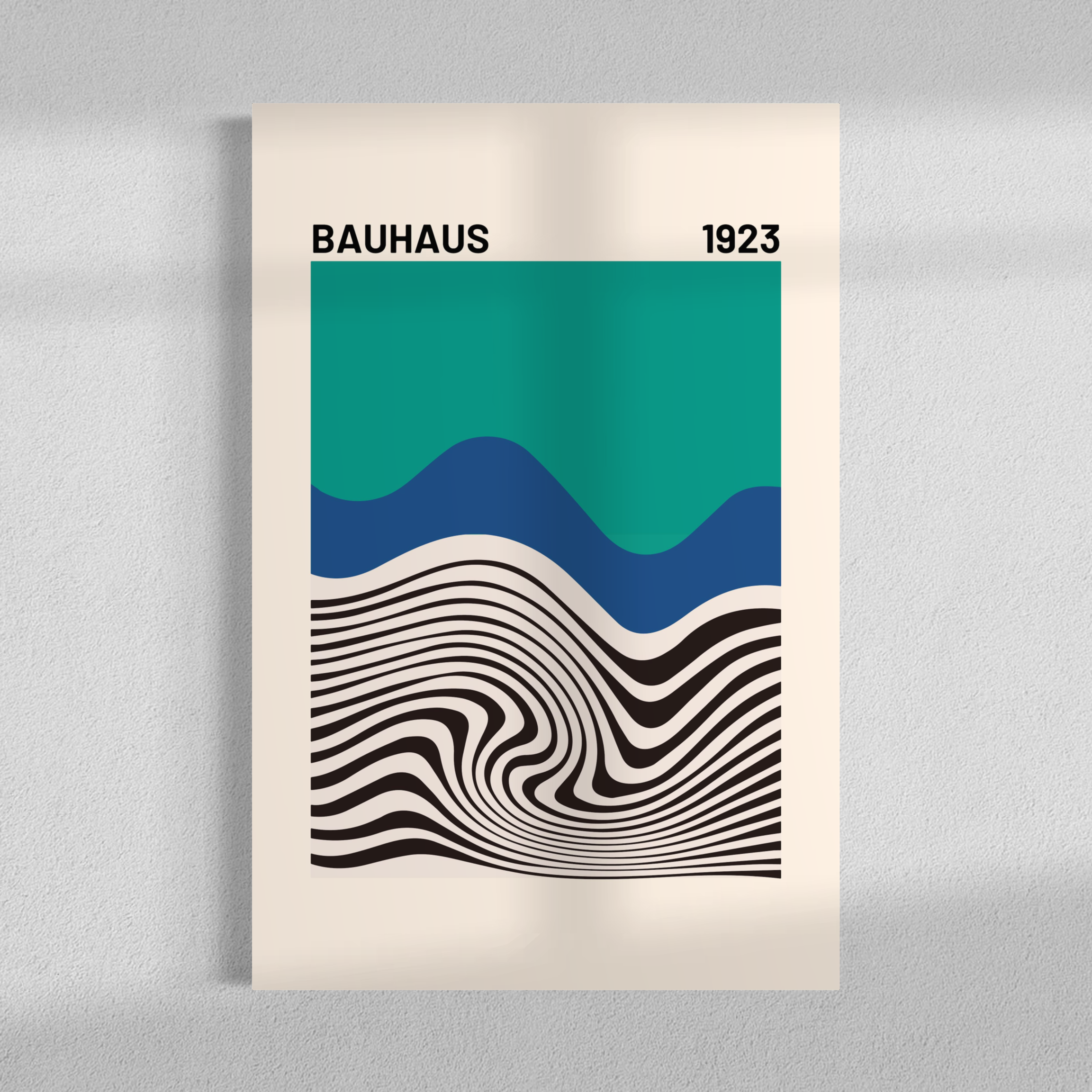 Blue strips Bauhaus