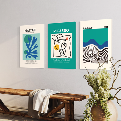 Mediterranean Triptych, Set of 3 frames