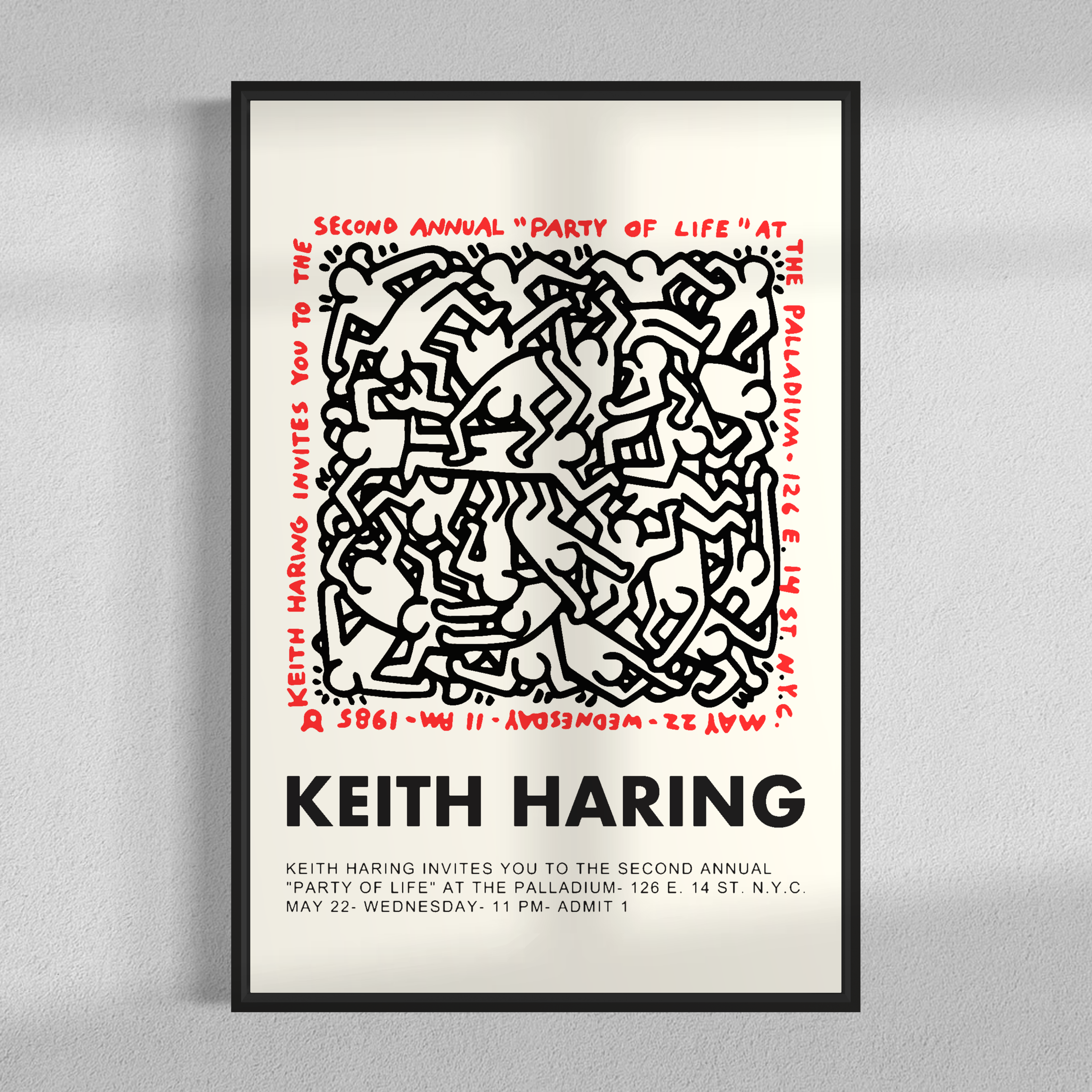 Party of life, Keith haring