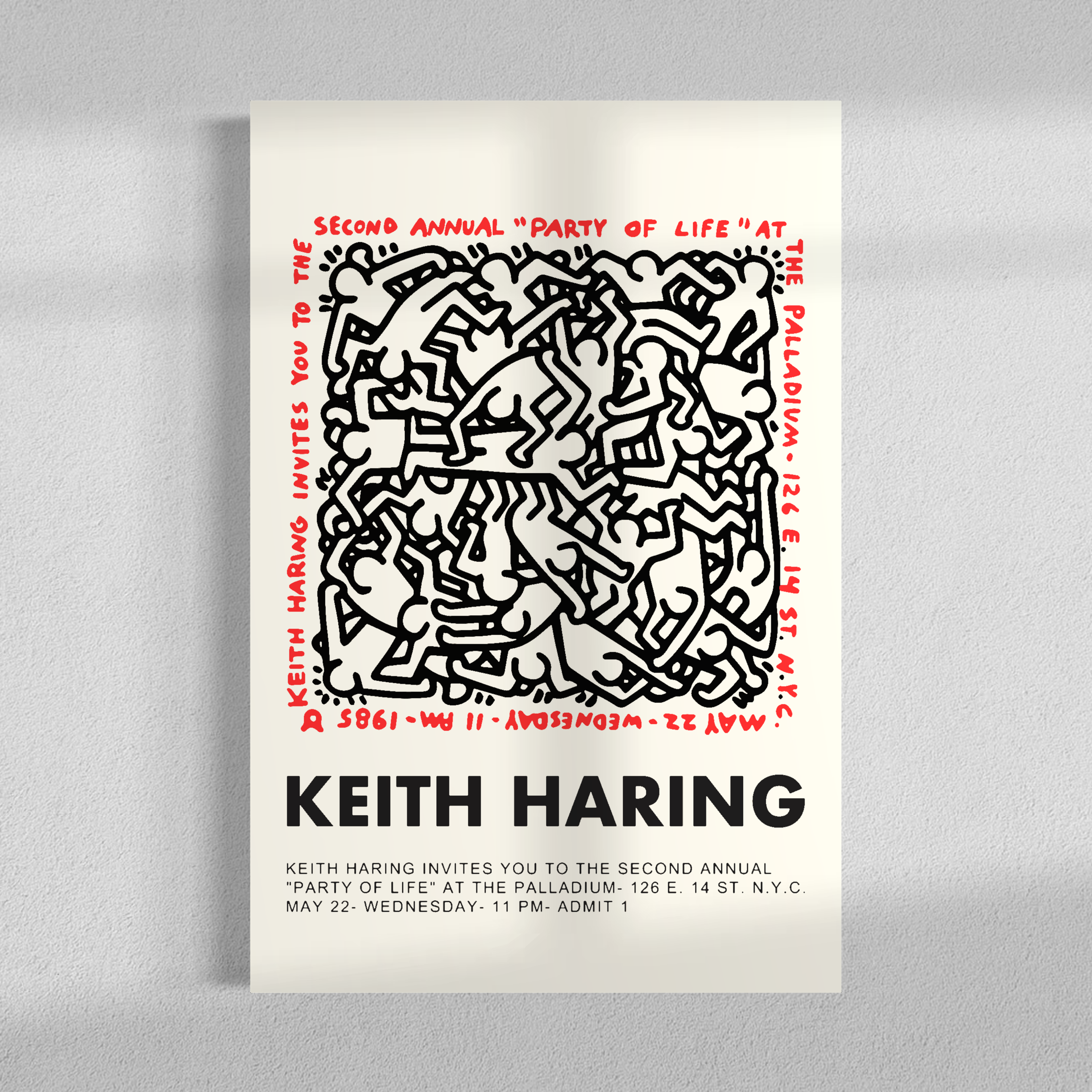 Party of life, Keith haring