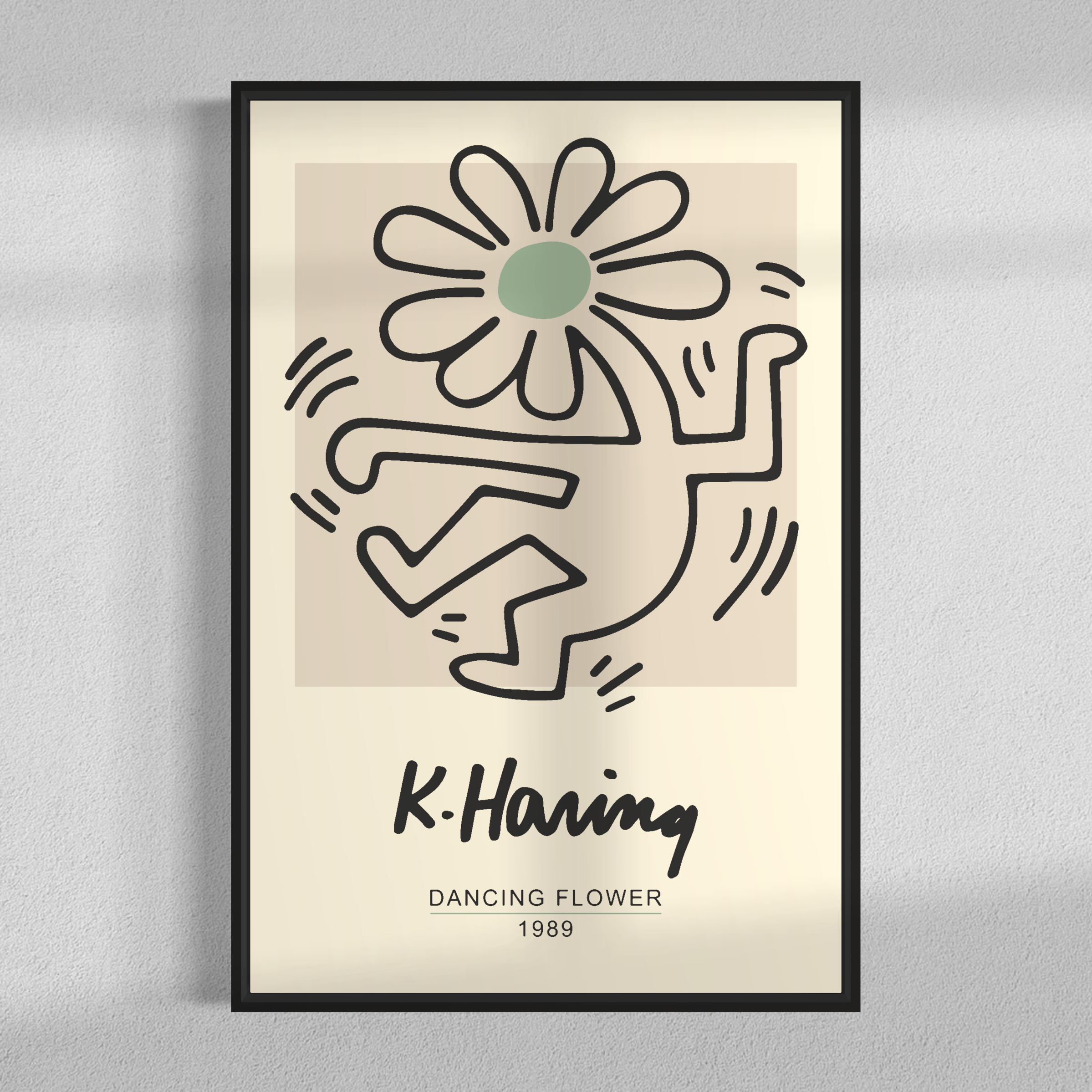 Dancing flower, Keith Haring
