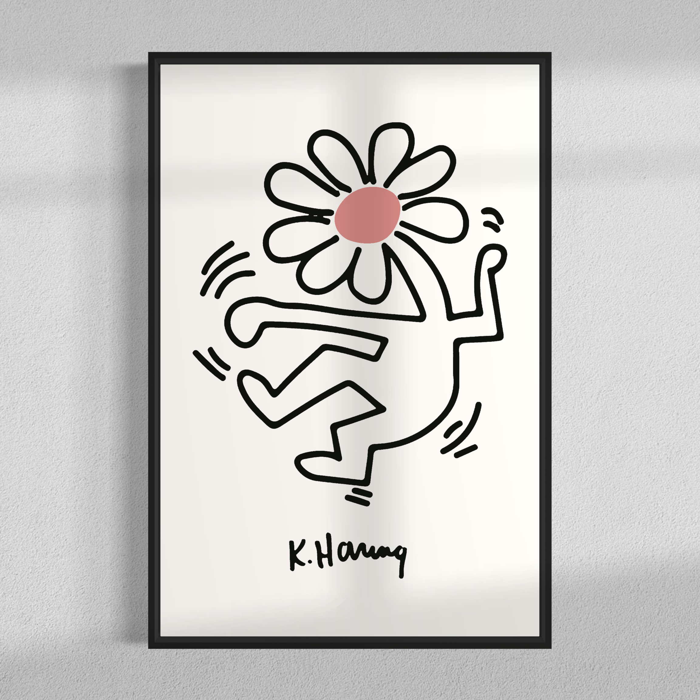 Dancing flower 02, Keith Haring