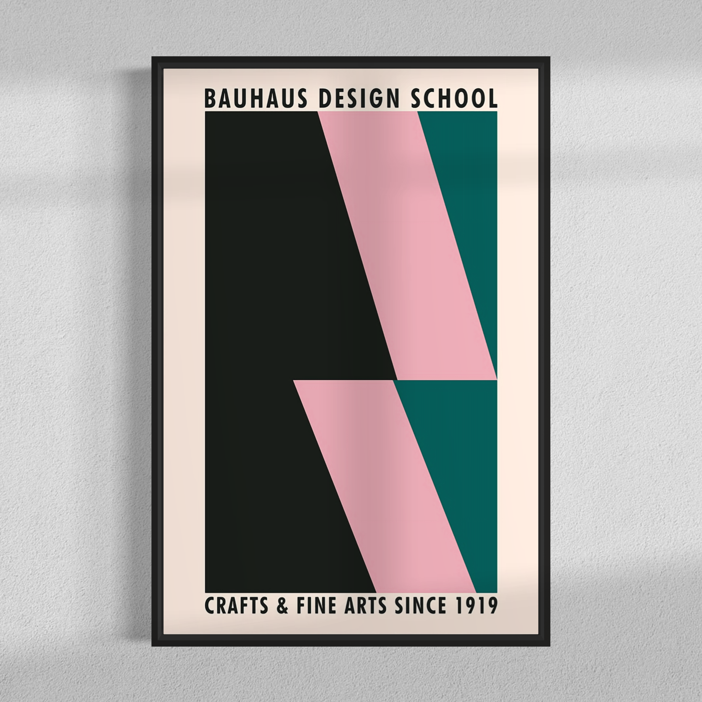 Bauhaus pink crafts