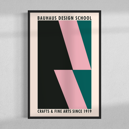 Bauhaus pink crafts