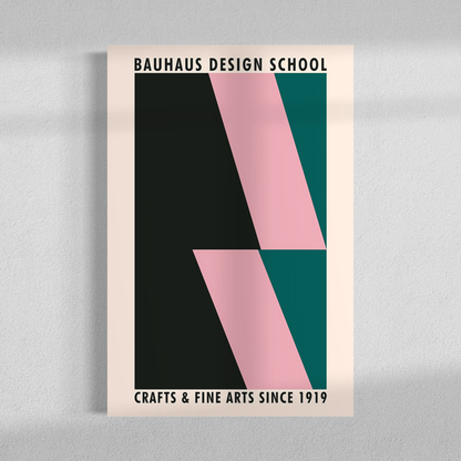 Bauhaus pink crafts