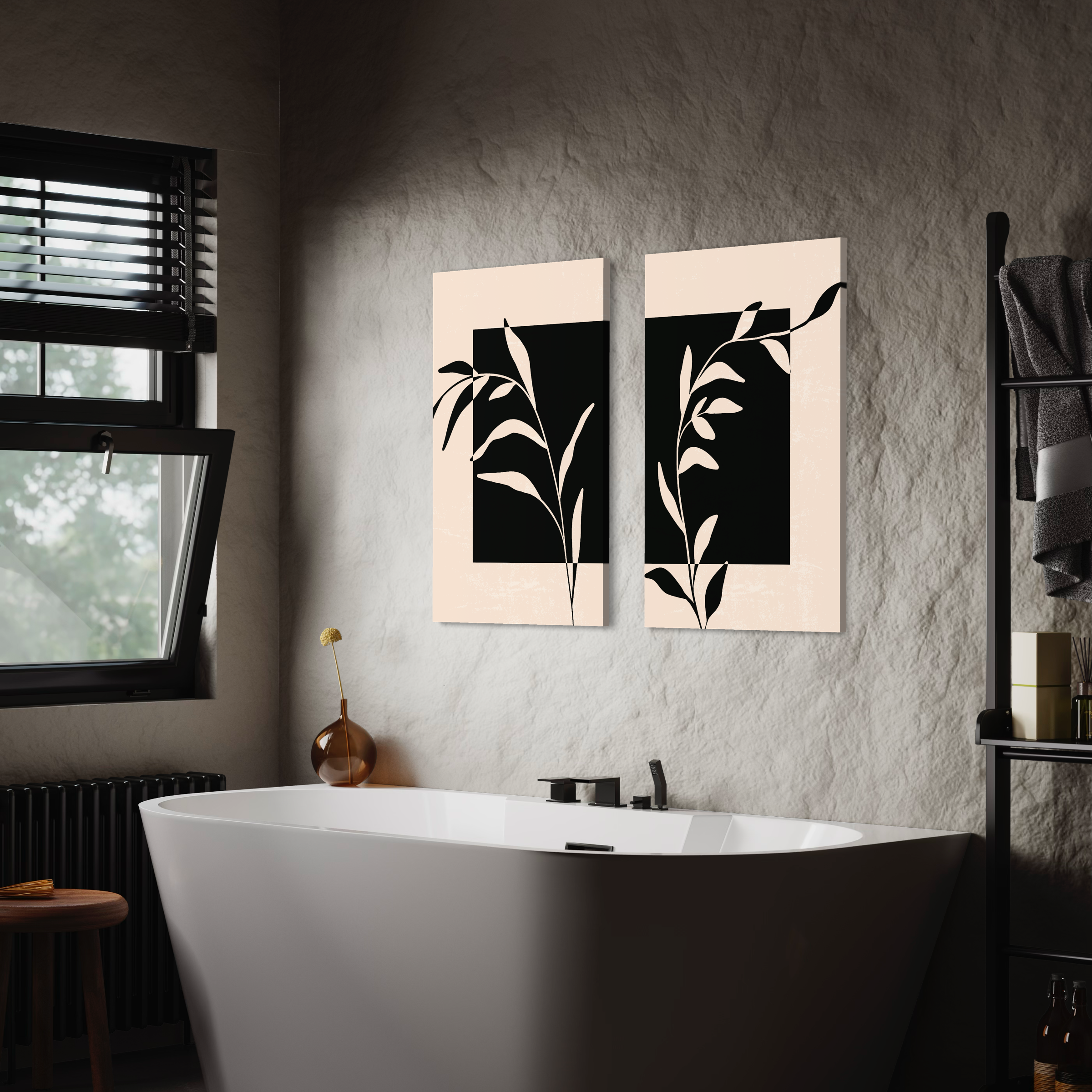 Botanic duo, Set of 2 frames