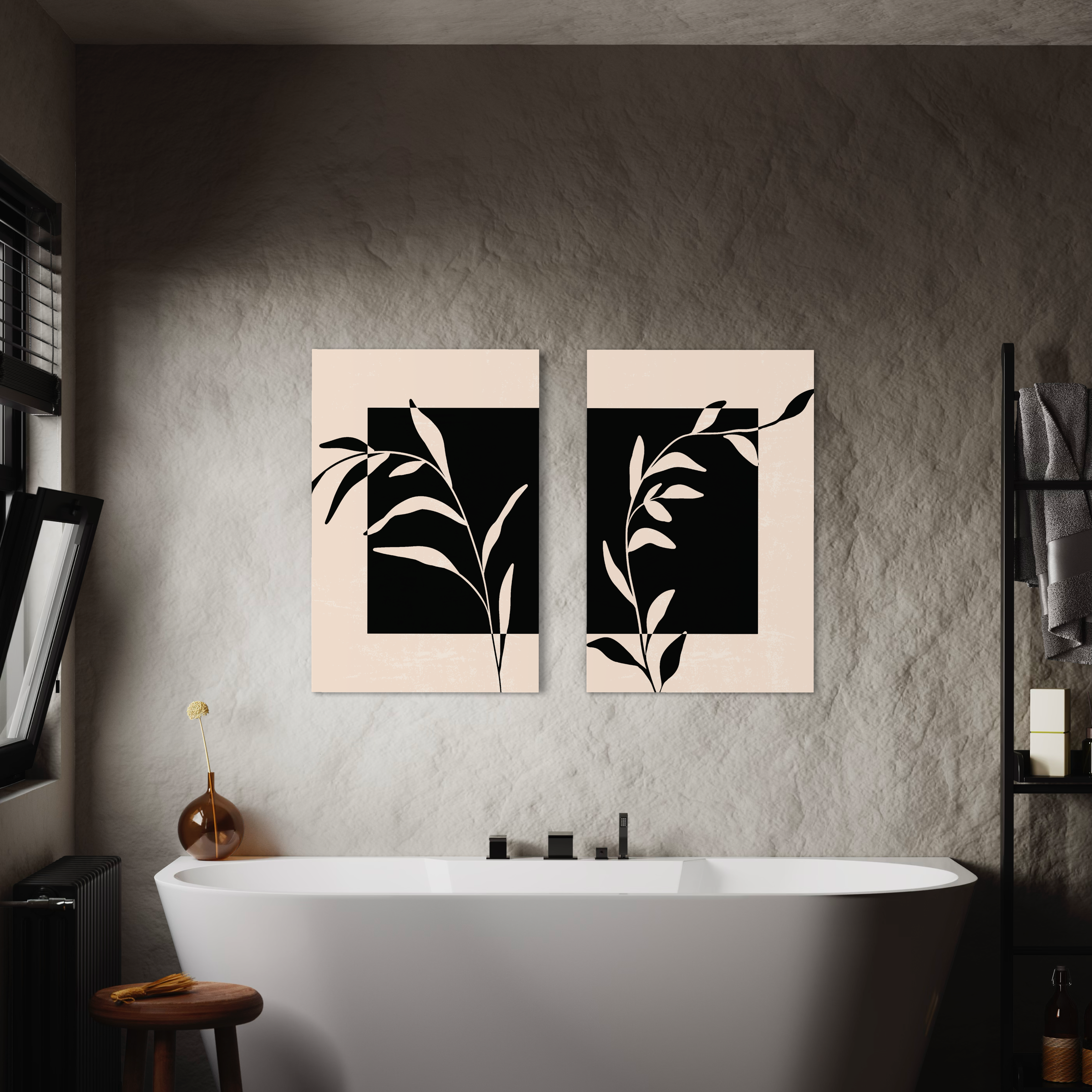 Botanic duo, Set of 2 frames